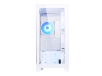 Sama AR01-RGB-W White Dual USB3.0 and Type C, Dual Tempered Glass Micro -ATX Tower Gaming Computer Case w/ 4 x ARGB LED Fans (3... 