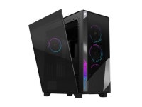 GIGABYTE AORUS C500 GLASS - Black Mid Tower PC Gaming Case, Tempered Glass, USB Type-C, 4x ARBG Fans Included (GB-AC500G ST)... 
