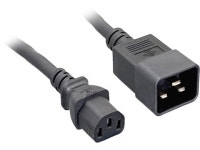 Nippon Labs 14AWG C20 To C13 Universal Jumper Power Cord, SJT 15A/250V, IEC-60320-C20 to IEC-60320-C13,Black 4FT.Power Cable... 