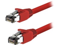 Nippon Labs 60CAT8-1-24RD-10P Cat 8 Ethernet Cable 1 feet - Red | 2GHz, 40G, 24AWG, S/FTP - Shielded Latest 40Gbps 2000Mhz SFTP... 