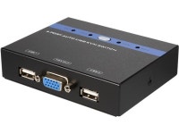 Nippon Labs KVM-4R-4FT 4 Port Metal Casing USB VGA KVM Switch with 4ft Built-In Cables and Remote Flip Button - Newegg.ca Nippon... 