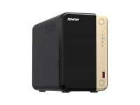 QNAP TS-264 2-Bay High-Performance Desktop NAS. Intel 4C/4T Processor, burst up to 2.9GHz with 8GB DDR4 RAM On-Board, 2 x 2.5GbE... 