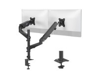 DP USB-A - Height Adjustable - Black and Rosewill Dual Monitor Mount 15 -32 Inch Monitor Mount 2 Monitors Ergonomic Height Adjustable