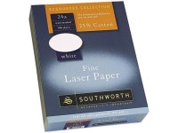 Southworth 31-724-10 25% Cotton Laser Paper, 24 lbs., 8-1/2 x 11, White, 500/Box - Newegg.com