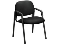 HON H4003.CU10.T Solutions Seating 4000 Series Leg Base Guest Chair, 23.5 x 24.5 x 32, Black Seat, Black Back - Newegg.com