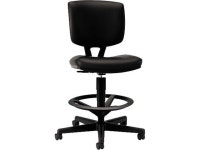 HON H5705.SB11.T Volt Series Adjustable Task Stool, Black Leather - Newegg.com