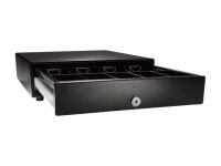 APG Vasario Series Standard Duty Cash Drawer, 14” x 16”, No Media Slot, Multipro 24V, Adjustable 4X5 Till, Painted Front... 