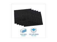 Boardwalk H7658HBK Linear Low Density Industrial Can Liners, 60 gal, 0.7 mil, 38 x 58, Black, 100/Carton - Newegg.com