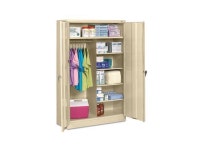 Tennsco J2478SUCPY Jumbo Combination Steel Storage Cabinet, 48w x 24d x 78h, Putty - Newegg.com