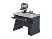 Iceberg Computer Desk 42x24-1/2x30 Charcoal Base/Silver Top 72002 - Newegg.com Iceberg Computer Desk 42"x24-1/2"... 