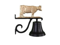 Montague Metal Products CB-1-75-GB Cast Bell With Gold Bronze Cow Ornament - Newegg.com