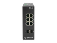 Black Box Network Services LIG1082A Industrial Gigabit Ethernet Managed L2 Plus Switch - Extreme Temperature, 6 RJ-45, 2 SFP... 