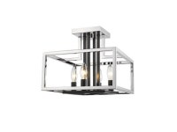 Z Lite 456SF-CH-BK Quadra 4 Light Semi Flush Mount, Chrome & Black - 12 x 13 x 13 in. - Newegg.ca Z Lite 456SF-CH-BK Quadra 4... 