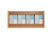 com Wooden Mallet GBS11-4BH 4 Pocket Glove & Tissue Rectangle Box Holder - Black, Mahogany & Light Oak - Newegg.com