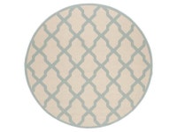 Safavieh LND122L-6R Linden 100 6 ft. x 7 in. Round Area Rug - Cream & Aqua - Newegg.com Safavieh LND122L-6R Linden 100 6 ft. x 7... 