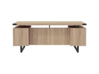 Safco SAFMRDT7236SDD Mirella Free Standing Desk with Modesty Panel, Sand - Newegg.com