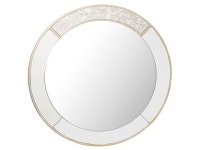 Camden Isle Home Traditional Decorative Wall Mounted Brooks Round Beveled Accent Mirror - 31.5W x 31.5H, Silver - Newegg.ca... 