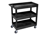 롤링디(Rolling.D) | Offex 32"W x 18"D Rolling 3 Shelf Utility Storage Tub Cart - Black - Newegg.com Offex 32"W x 18"D Rolling 3 Shelf Utility...