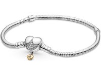 Pandora Disney Princess Pandora Moments Heart Snake Chain Bracelet - Newegg.com