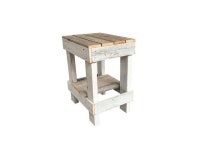 Used - Very Good: del Hutson Designs Reclaimed Wood Farmhouse End Table, Natural/White - Newegg.com