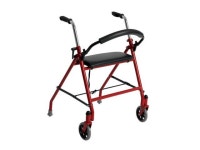 Two Wheeled Walker with Seat, Red - Newegg.com