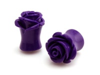 7/16 Gauge (11mm) Acrylic Tunnel Purple Rose Ear Plugs - Newegg.com 7&#47;16&#34; Gauge &#40;11mm&#41; Acrylic Tunnel Purple... 