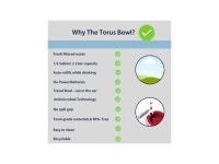 Torus Pet Torus Maxi 2-Liter Automatic Dispenser Cordless Water Bowl - Red - Newegg.com