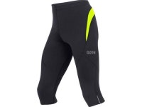 Gore Mens Running R3 3/4 Tights - 100088 (Black/Neon Yellow - S) - Newegg.com Gore Men&#39;s Running R3 3&#47;4 Tights - 100088... 