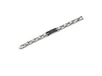 Black Carbon Brushed Polished Stainless Steel Bracelet - Newegg.com