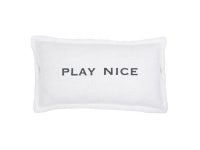 12 x 22 White And Black Rectangular Play Nice Lumbar F2F Pillow With Words Of Wisdom Inscription - Newegg.com 12" x 22... 