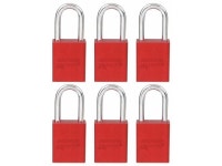 AMERICAN LOCK A1106KAS6RED Anodized Aluminum Lockout Padlock, 1-1/2 in Wide - Newegg.com