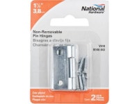 National, N146-043, 2 Pack, 1-1/2 x 1-7/16, Zinc, Light Narrow Hinge - Newegg.com
