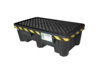 ULTRATECH 2504 Spill Pallet, 66 gal Spill Capacity, 2 Drums, 1,500 lb Load - Newegg.com