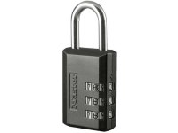 Padlock Combo 3/16In 7/8In Sd MASTER LOCK Combination Padlocks 647D Black Steel - Newegg.com