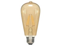 Satco - 4.5W ST19 LED Transparent Amber Medium base 2300K 400 lumens 120V - S9578 - Newegg.com
