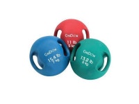 CanDo_ Molded Dual Handle Medicine Ball - 6.6 lb (3 kg) - Tan - Newegg.com