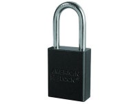 American Lock A1106BLK1KEY Padlock Keyed, Aluminum, Black - Newegg.com