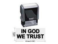 in God We Trust Trodat 4912 Self Inking Rubber Stamp ?Black Ink? - Newegg.com