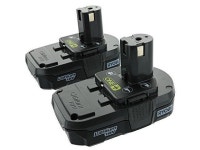 ryobi p102 18v one+ compact lithium ion battery, 2 pack - Newegg.com