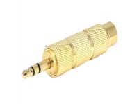 Monoprice Metal 3.5mm Stereo Plug to 6.35mm (1/4 Inch) Stereo Jack Adaptor - Gold Plated - Newegg.com