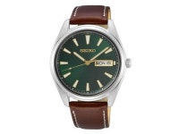 Seiko SUR449 40mm Day-Date Quartz Watch with Vibrant Green Dial - Newegg.com