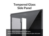 ORICO PC Computer Case Tempered Glass Side Panel High-Airflow Compact Clear Tempered Glass Computer Case Compact ATX Mid-Tower/ M... 