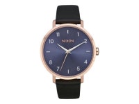 Nixon A1091-3005 Arrow Leather Womens Watch Black Leather Rose Gold Case - Newegg.com