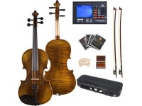 Cecilio 15 CVA-600 Handmade Premium Flamed Solid Wood 1-Piece Back Ebony Fitted Viola with Case, Bows, Tuner & More - Newegg.com... 