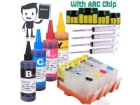 INKUTEN 4 Refillable Cartridges for HP 934 HP 935 934XL 935XL with 4x100ml Dye ink, Auto Reset Chips (ARC) - Newegg.com