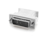 DVI to VGA Adapter, DVI-I 24+5 Pin Male To VGA DE15 15 Pin Female Adapter Converter DVI-I M To VGA F 1080P HD for Computer, PC... 