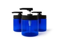 Royal Massage 16oz Massage Oil/Lotion/Cream Pump Jar with Locking Twist Top (Blue/Black, 3) - Newegg.com