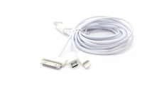 USB Charging Cable Adapter with Lightning 8pin/30pin/Micro USB for iPhone 4/5 iPad Samsung HTC 6ft - Newegg.com USB Charging... 