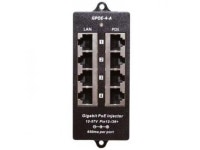 VisionTek 4 Port Gigabit 48 Volt 48 Watt PoE Injector Power Supply 600011 - Newegg.com