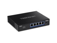 TRENDnet 5-Port 10G Switch, 5 x 10G RJ-45 Ports, 100Gbps Switching Capacity, Supports 2.5G and 5G-BASE-T Connections, Lifetime... 
